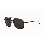 Dolce & Gabbana DG2250 Black Metal Full Rim Square Eyewear Sunglasses