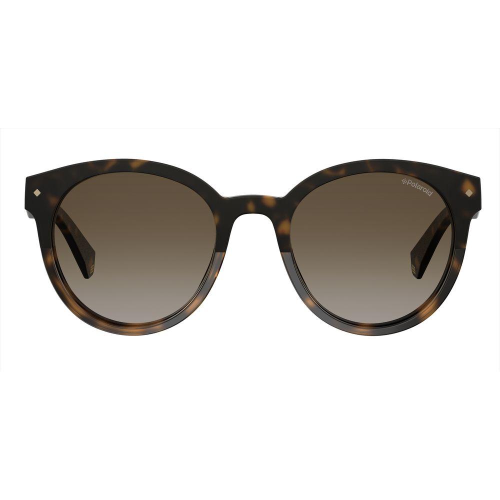 Polaroid Brown Havana Plastic Sunglasses with Gradient Lenses, Classic and Elegant Design, Women's Style, Model PLD6043S086LA.