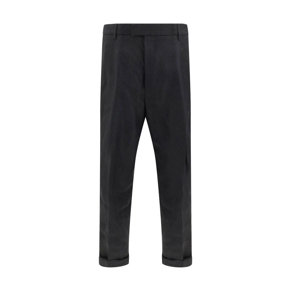 Dolce & Gabbana Linen Pants Dolce & Gabbana Dark Slate Gray