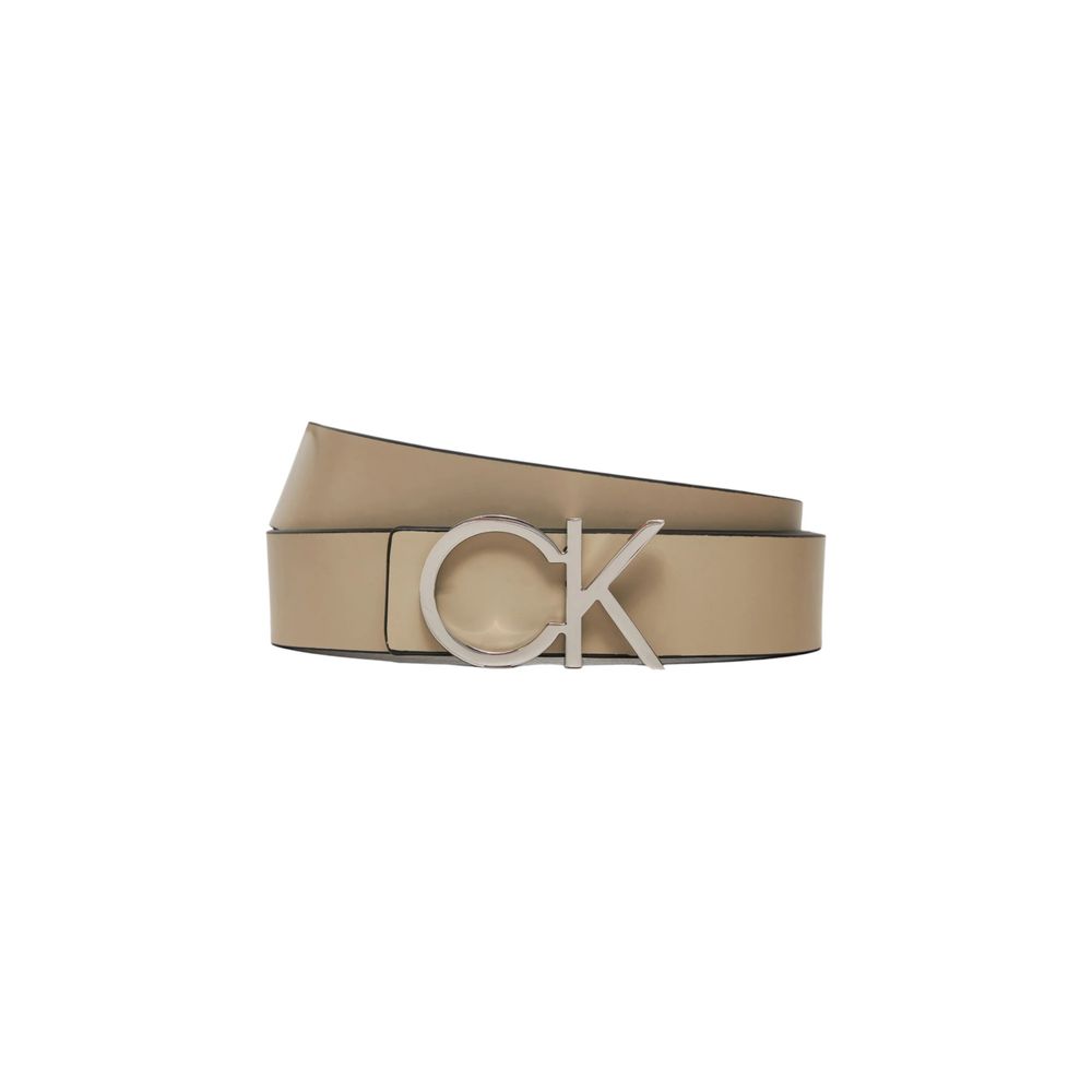 Calvin Klein Black Leather Belt Calvin Klein Rosy Brown