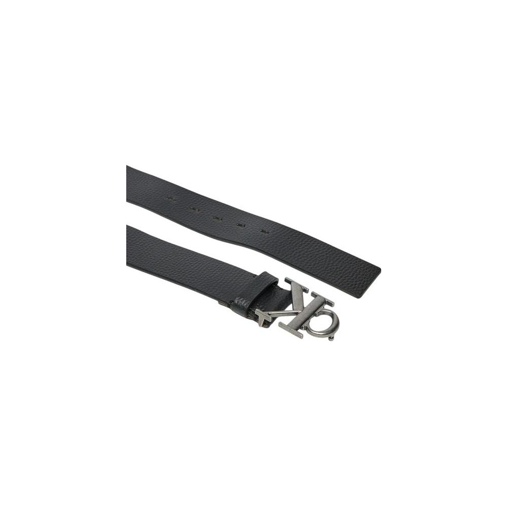 Calvin Klein Jeans Black Leather Belt