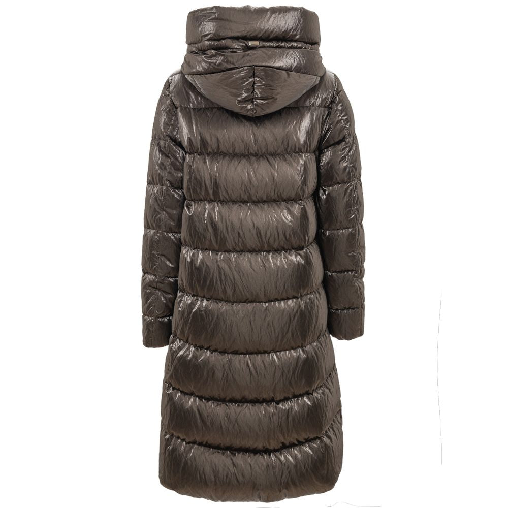Herno Silver Viscose Jackets & Coat HE-7433668-IT42|M