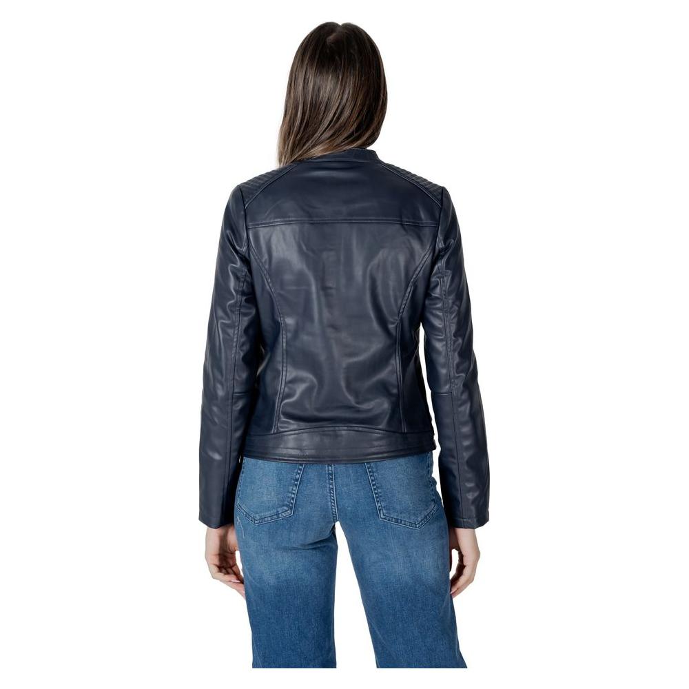 Street One Black Polyester Jackets & Coat