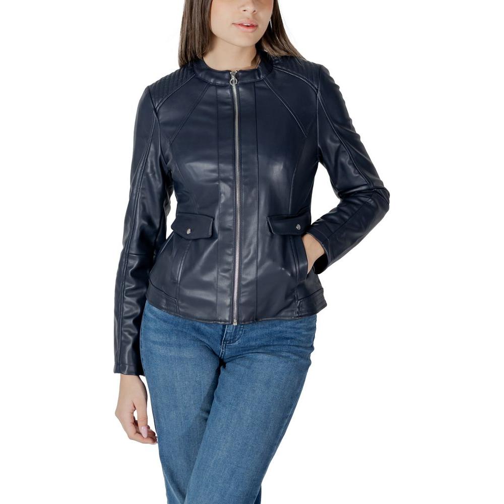 Street One Black Polyester Jackets & Coat