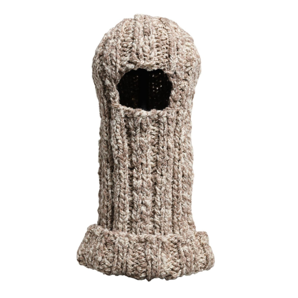 Dolce & Gabbana Beige Wool Knitted Ski Mask Balaclava Hat HAT9722