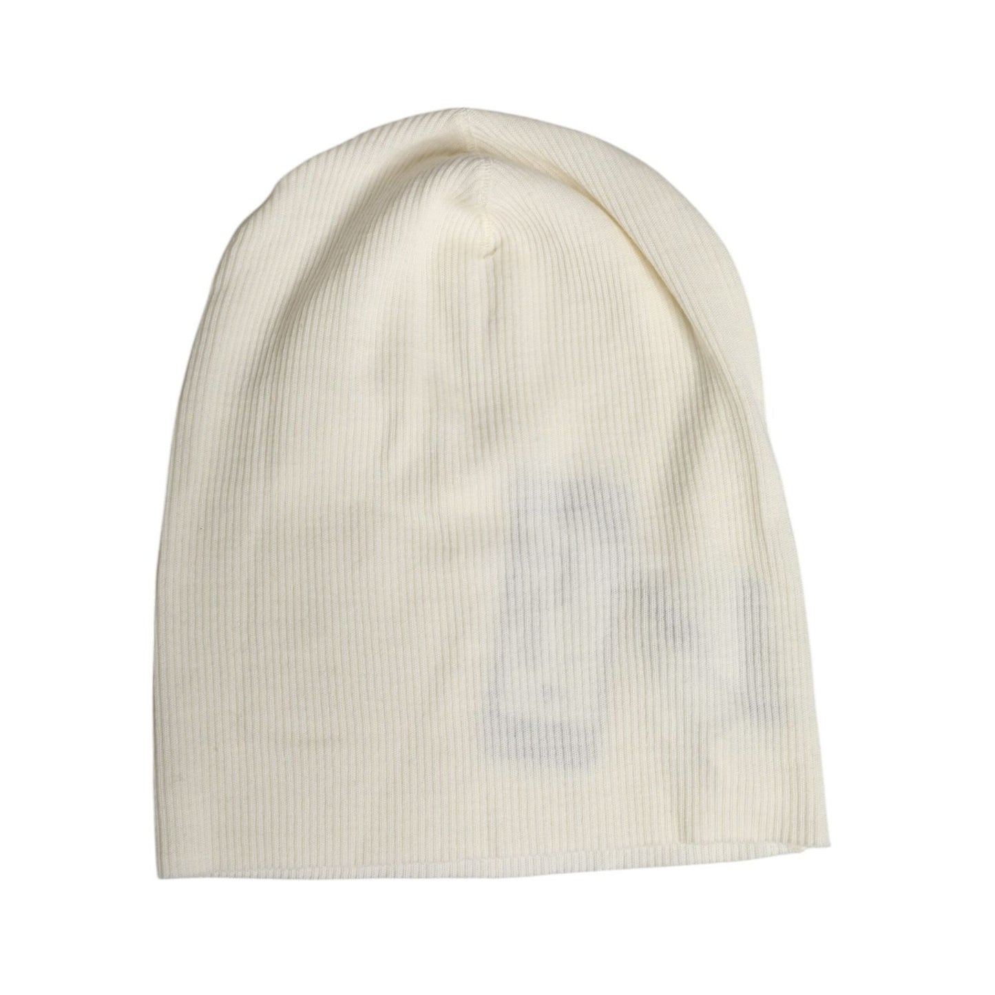 Dolce & Gabbana Beige Wool Blend Knitted Beanie Cap HAT9783