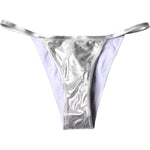 Dolce & Gabbana Silver Polyester Beachwear Bikini Bottom Swimwear BIK1946-3