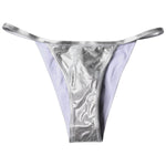 Dolce & Gabbana Silver Polyester Beachwear Bikini Bottom Swimwear BIK1946-3