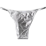Dolce & Gabbana Silver Polyester Beachwear Bikini Bottom Swimwear BIK1946-3