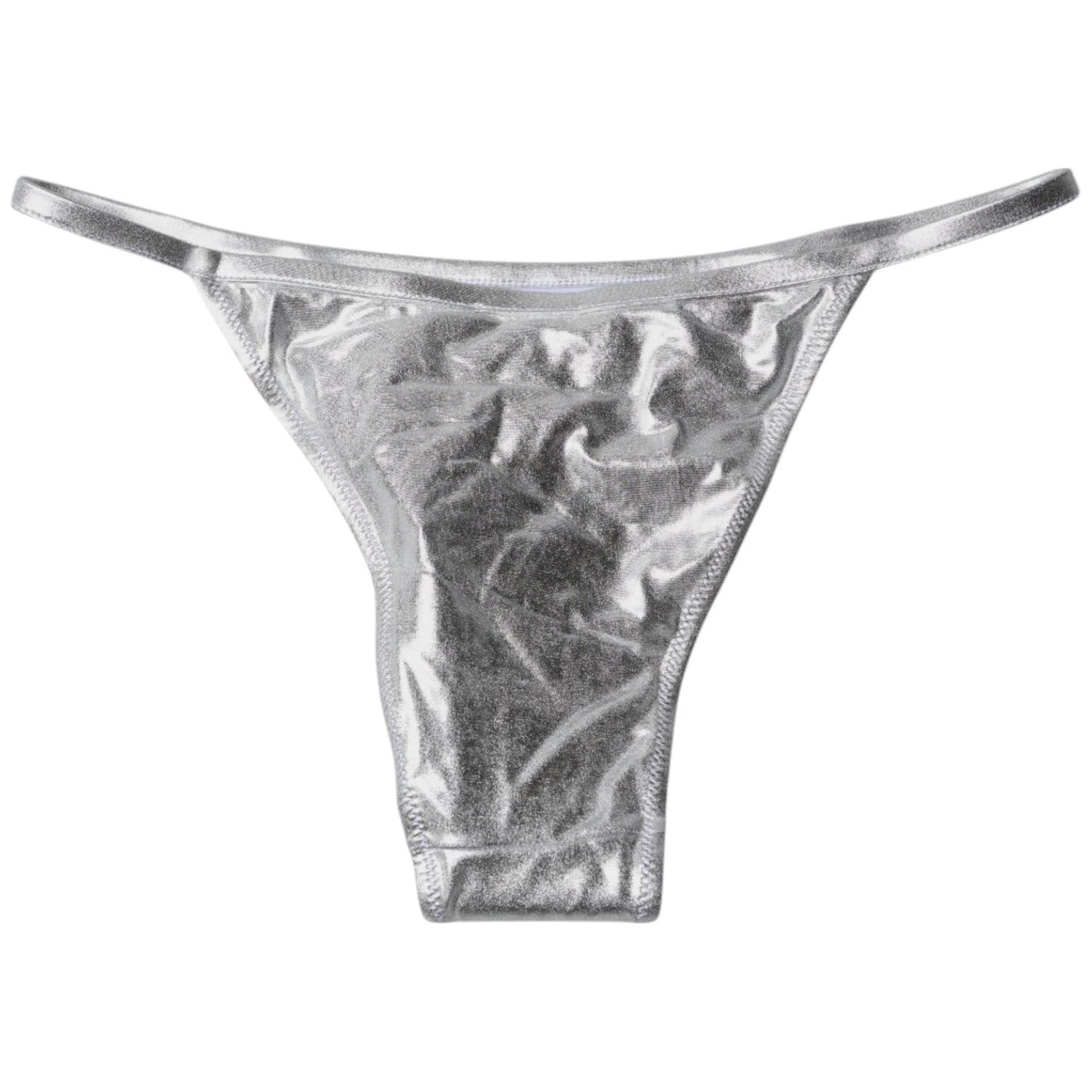 Dolce & Gabbana Silver Polyester Beachwear Bikini Bottom Swimwear BIK1946-3