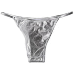 Dolce & Gabbana Silver Polyester Beachwear Bikini Bottom Swimwear BIK1946-3