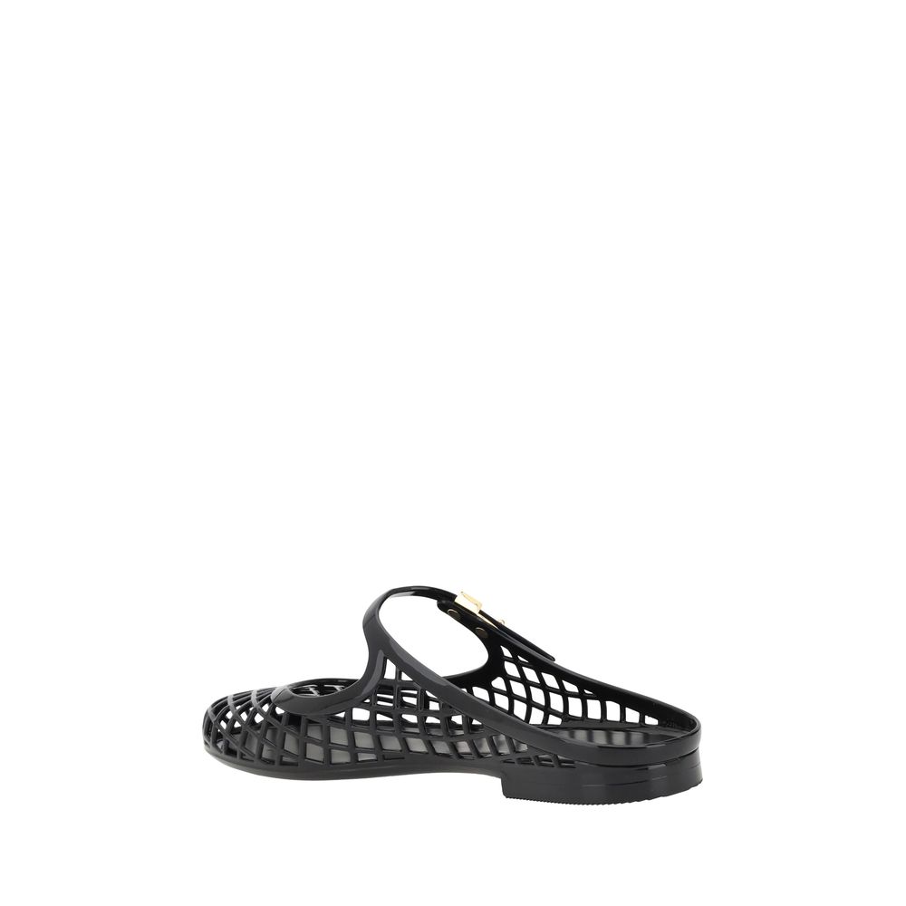 Tory Burch Mary Jane Jelly Mellow Mules Tory Burch Dark Slate Gray