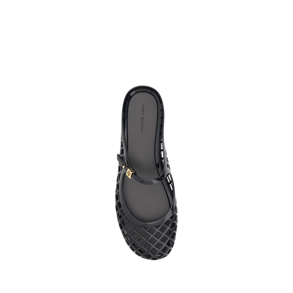 Tory Burch Mary Jane Jelly Mellow Mules Tory Burch Dark Slate Gray