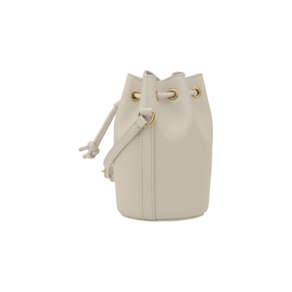 Valentino Garavani Mini Vlogo Drawstring Bucket Bag Valentino Garavani Gray