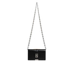 Versace Black Calfskin Leather Chain Strap Shoulder Crossbody Bag BAG4391