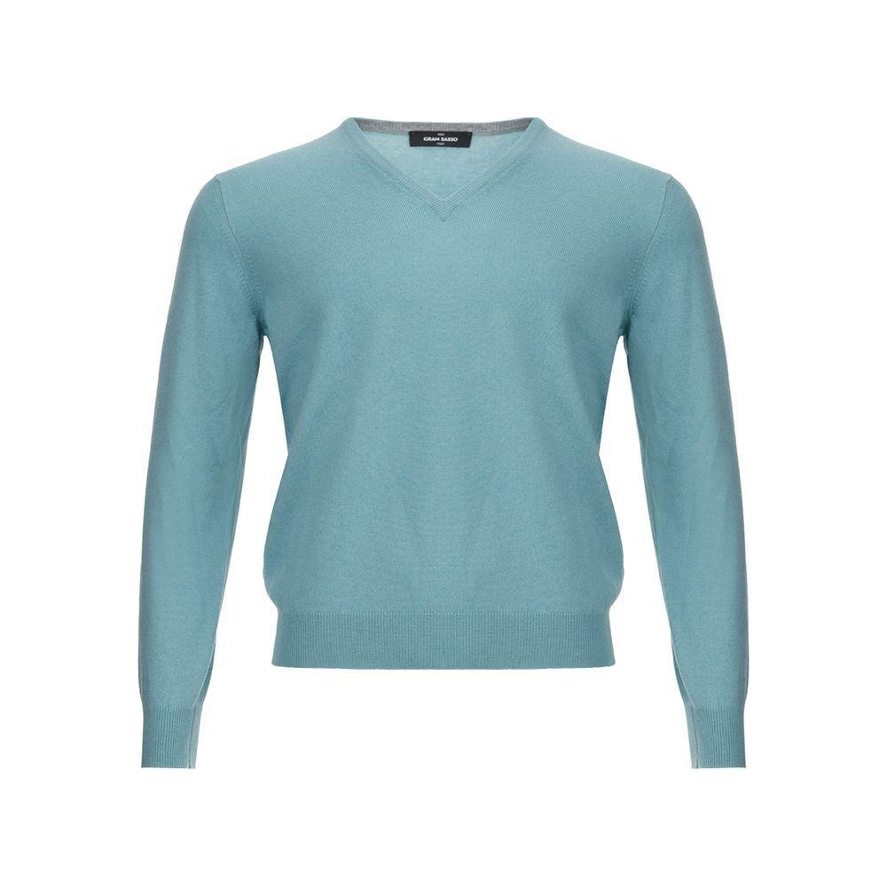 Gran Sasso Turquoise Cashmere Sweater Elegance GR-1553671-IT50 | L