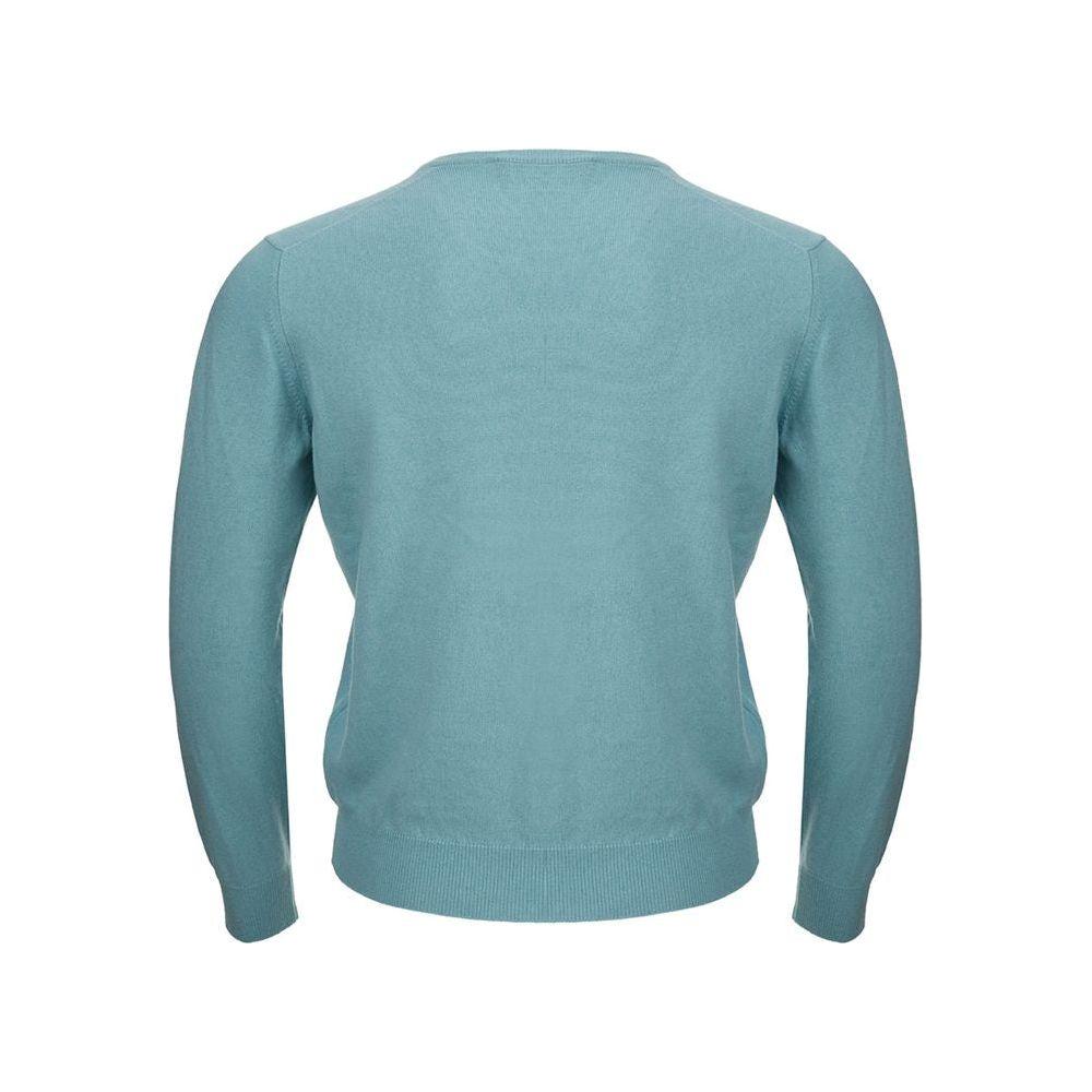 Gran Sasso Turquoise Cashmere Sweater Elegance GR-1553671-IT50 | L