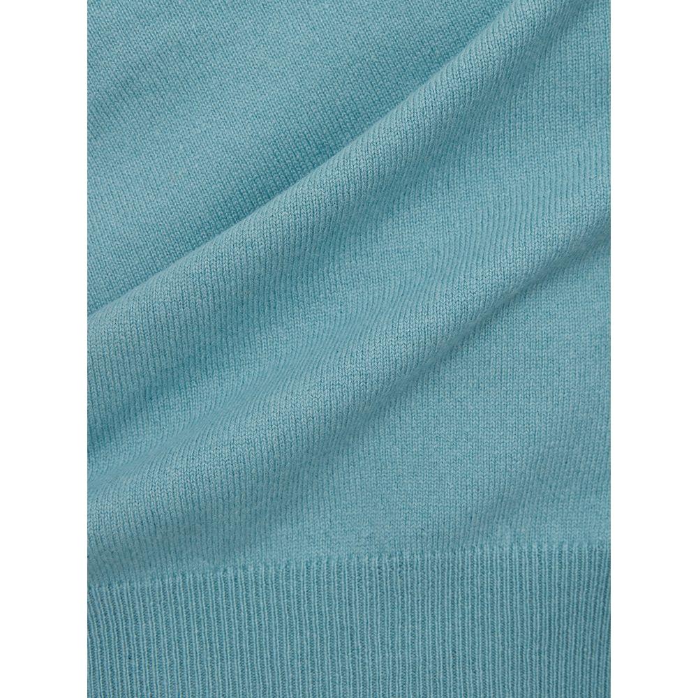 Gran Sasso Turquoise Cashmere Sweater Elegance GR-1553671-IT50 | L