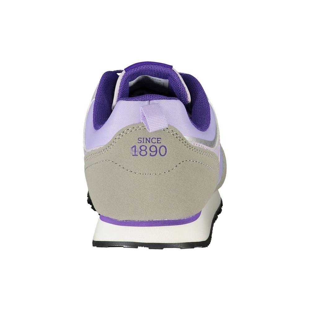 U.S. POLO ASSN. Purple Polyester Sneaker U.S. POLO ASSN. Gray