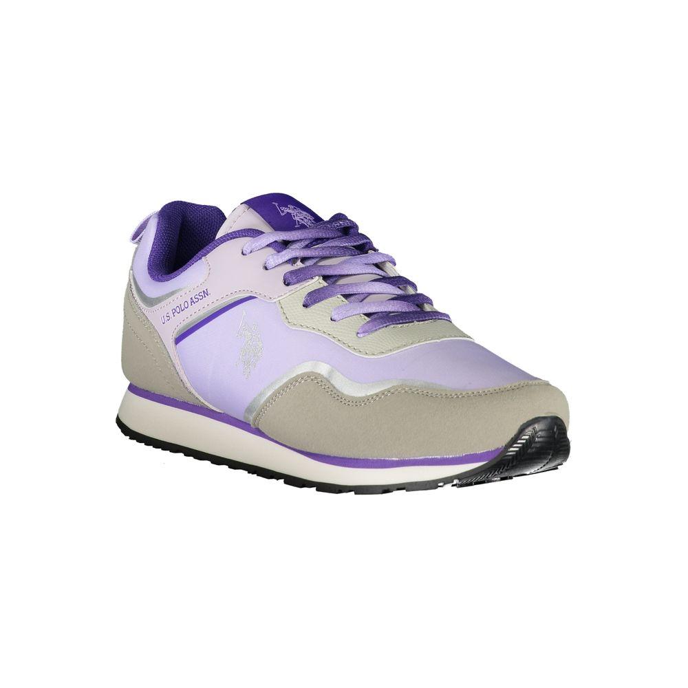 U.S. POLO ASSN. Purple Polyester Sneaker U.S. POLO ASSN. Gray