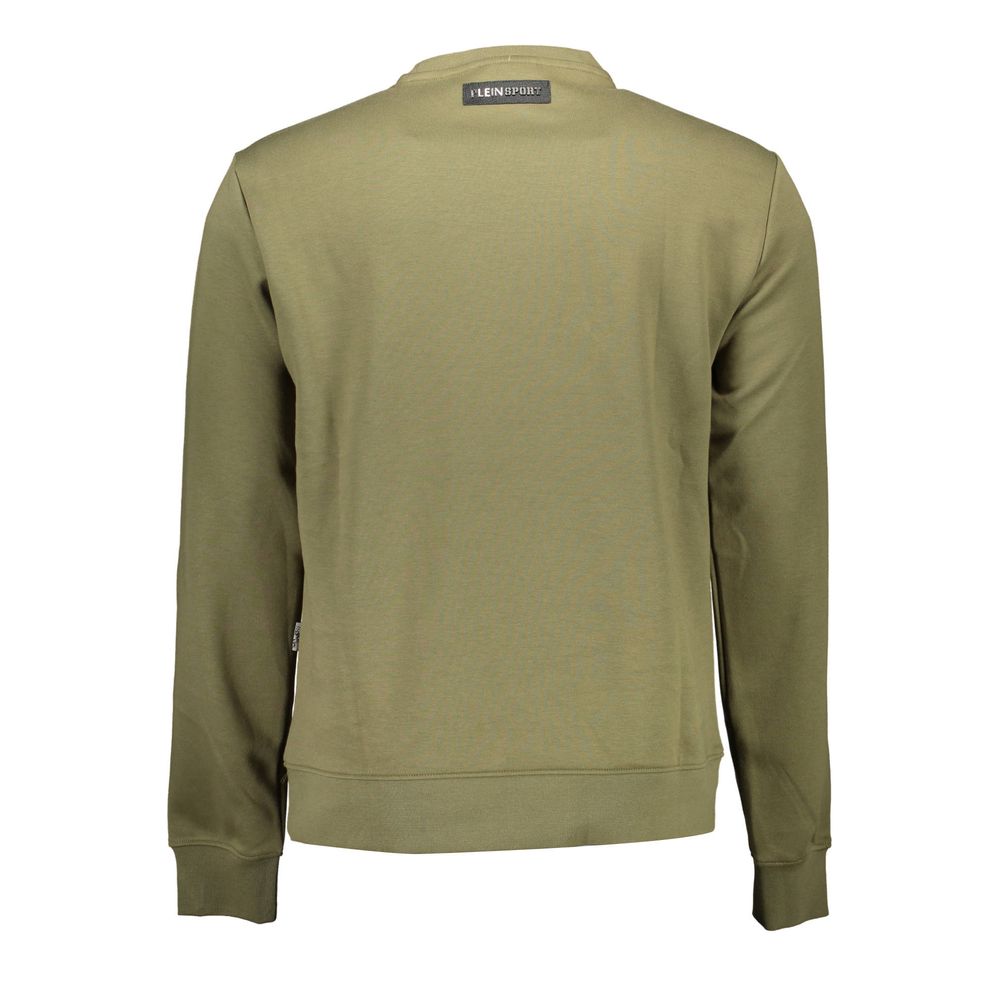 Plein Sport Green Cotton Sweatshirt