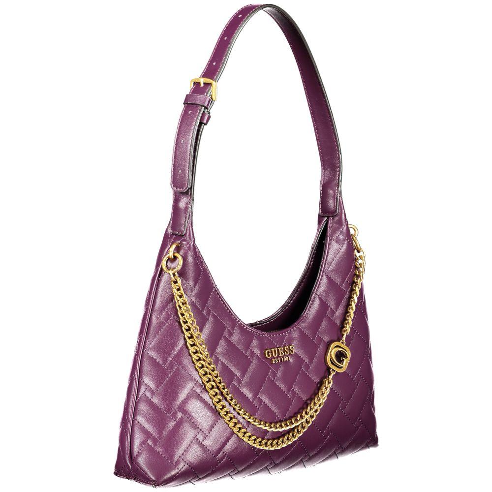 Guess Jeans Purple Polyethylene Handbag Guess Jeans Dim Gray