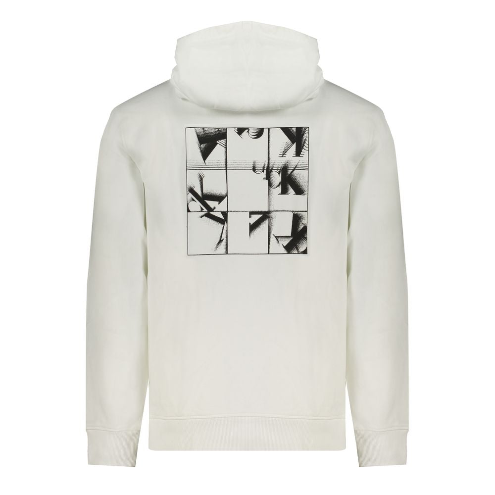 Calvin Klein White Cotton Sweater Calvin Klein Light Gray
