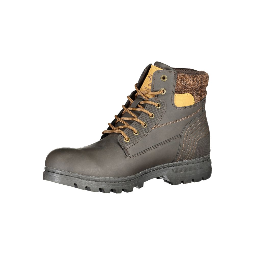 Carrera Elegant Lace-Up Contrast Detail Boots Carrera Dim Gray
