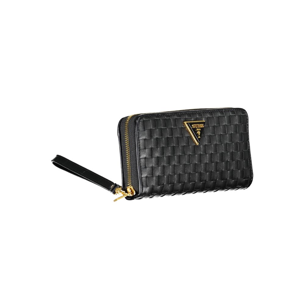 Guess Jeans Elegant Black Multi-Compartment Wallet Guess Jeans Dark Slate Gray