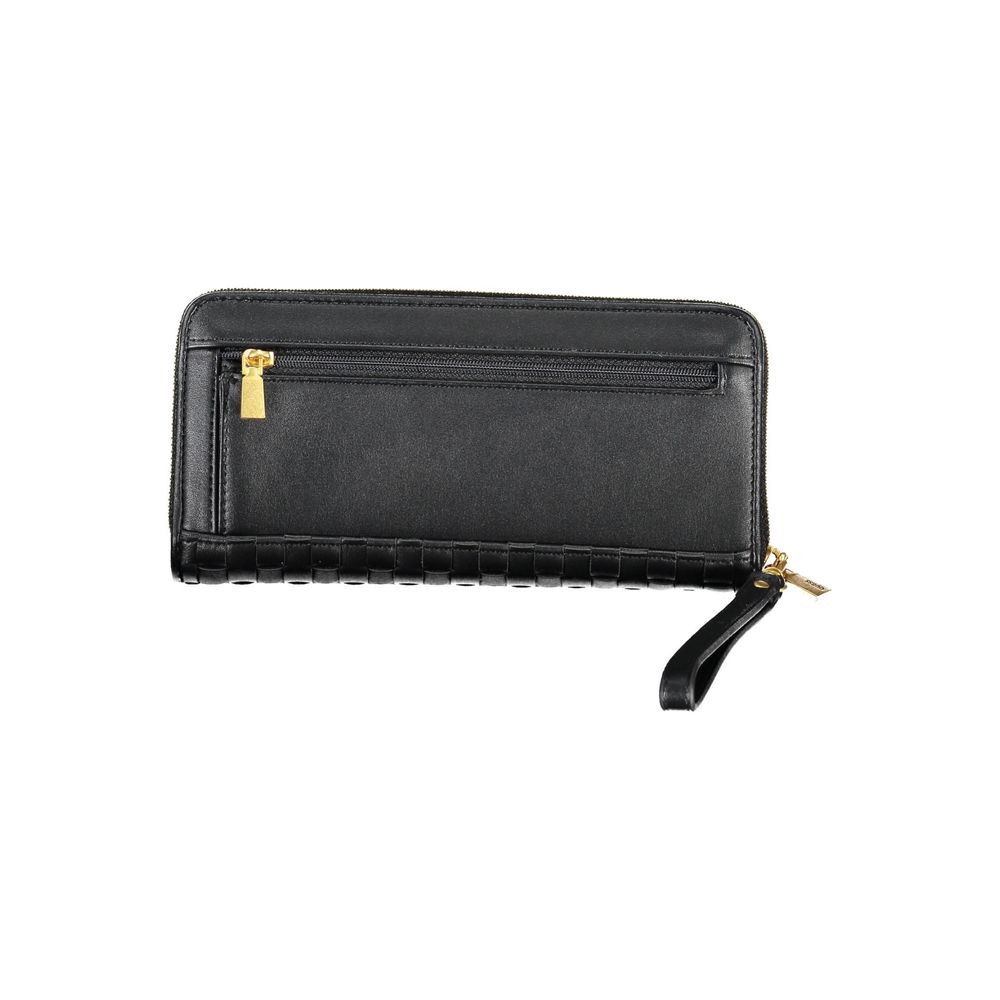 Guess Jeans Elegant Black Multi-Compartment Wallet Guess Jeans Dark Slate Gray