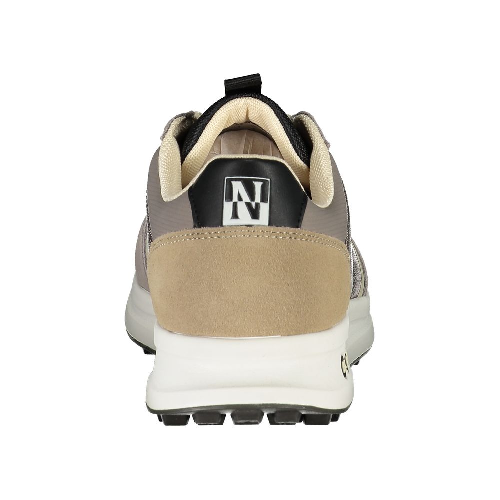 Napapijri Sleek Laced Sports Sneakers with Contrast Accents Napapijri Rosy Brown