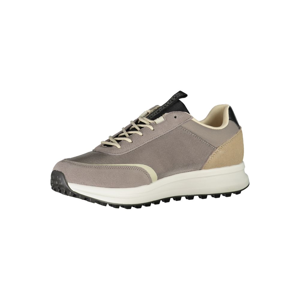 Napapijri Sleek Laced Sports Sneakers with Contrast Accents Napapijri Rosy Brown