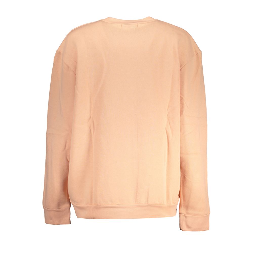 Cavalli Class Elegant Pink Fleece Crew Neck Sweater Cavalli Class Wheat