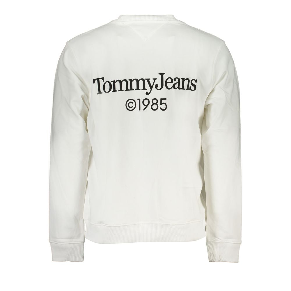Tommy Hilfiger White Cotton Sweater Tommy Hilfiger Light Gray