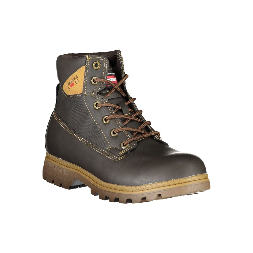 Carrera Rugged Brown Lace-Up Boots with Contrast Details Carrera Dark Slate Gray