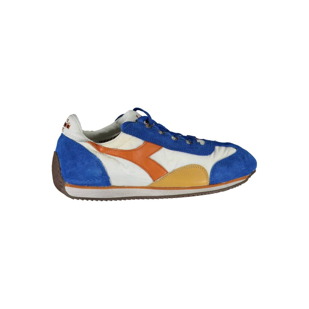 Diadora Blue Leather Women Sneaker Diadora Dark Slate Blue
