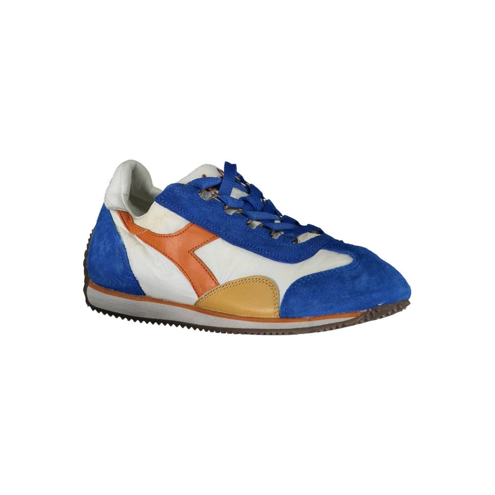 Diadora Blue Leather Women Sneaker Diadora Dark Slate Gray