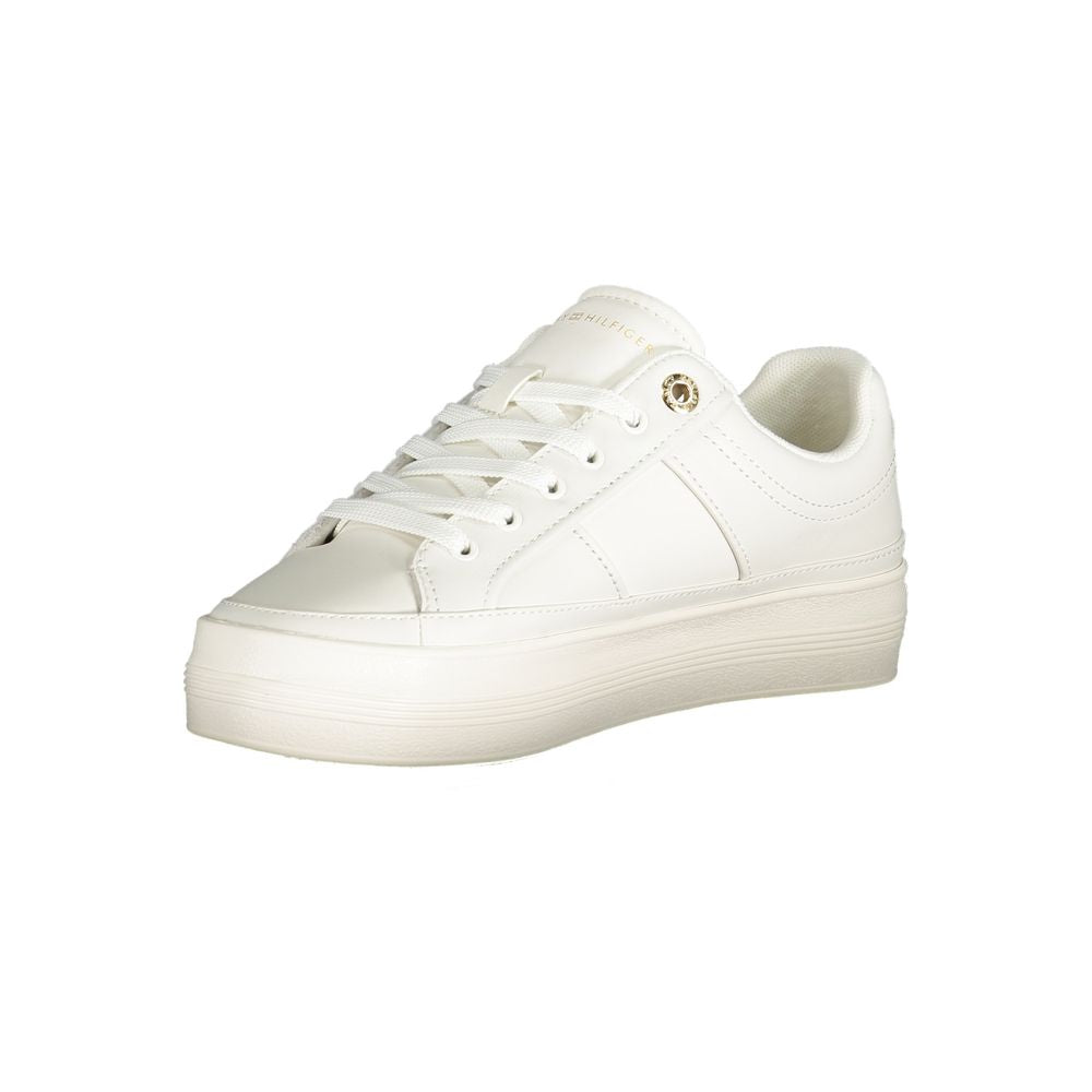 Tommy Hilfiger White Polyethylene Women Sneaker Tommy Hilfiger Antique White