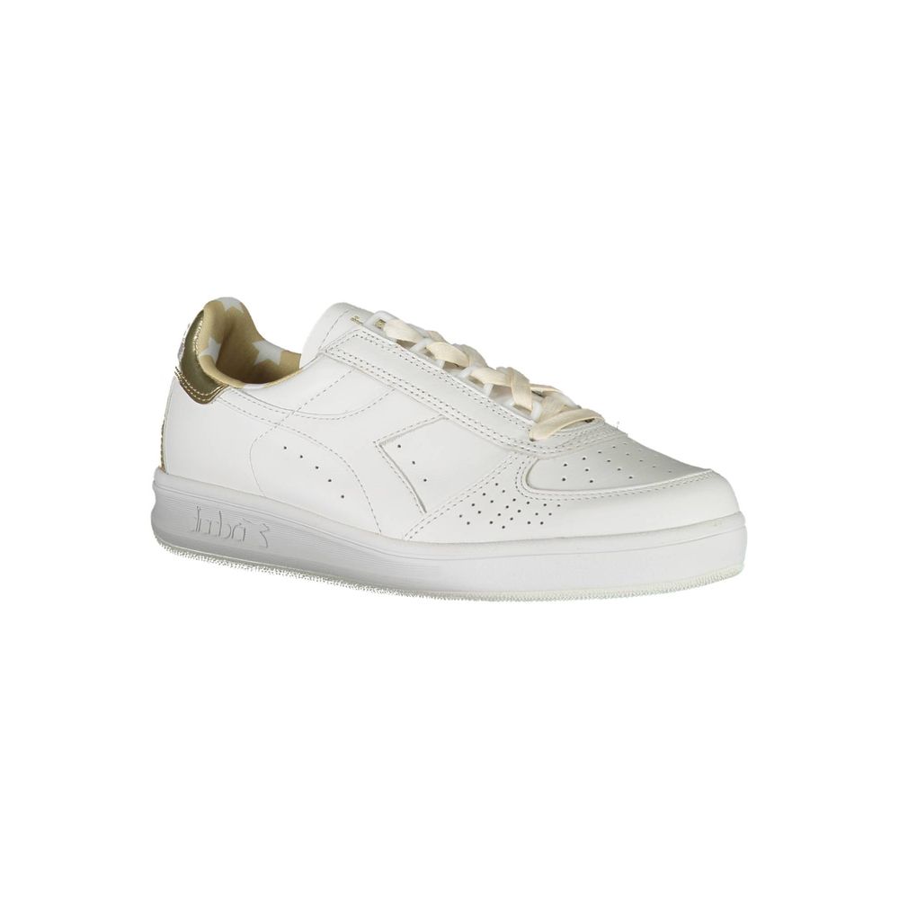 Diadora White Leather Women Sneaker Diadora Light Gray