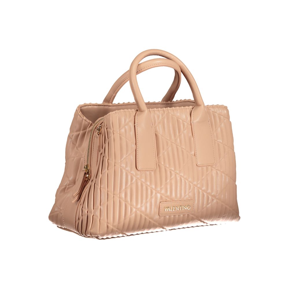 Valentino Bags Pink Polyethylene Handbag Valentino Bags Tan