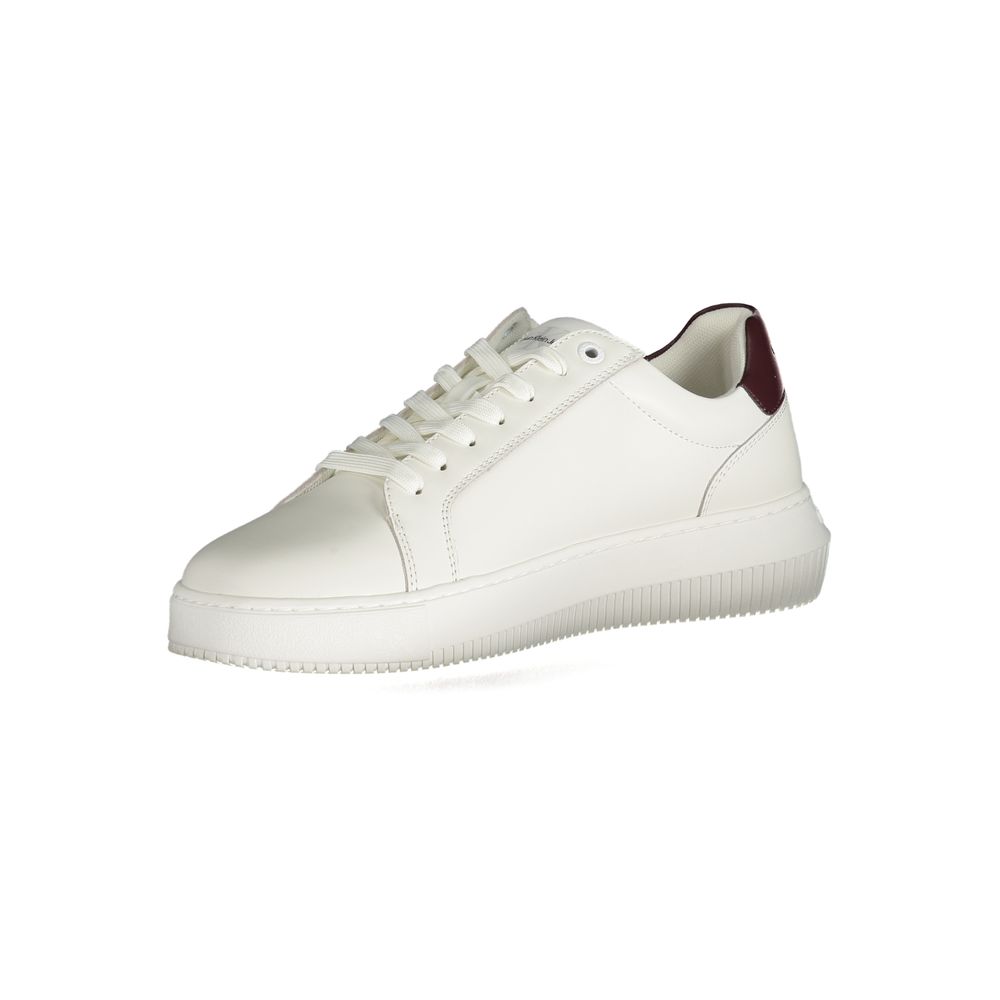 Calvin Klein White Polyester Sneaker Calvin Klein Light Gray