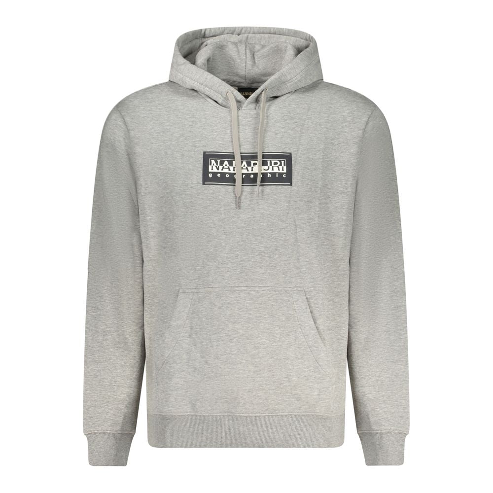 Napapijri Gray Cotton Sweater Napapijri Gray