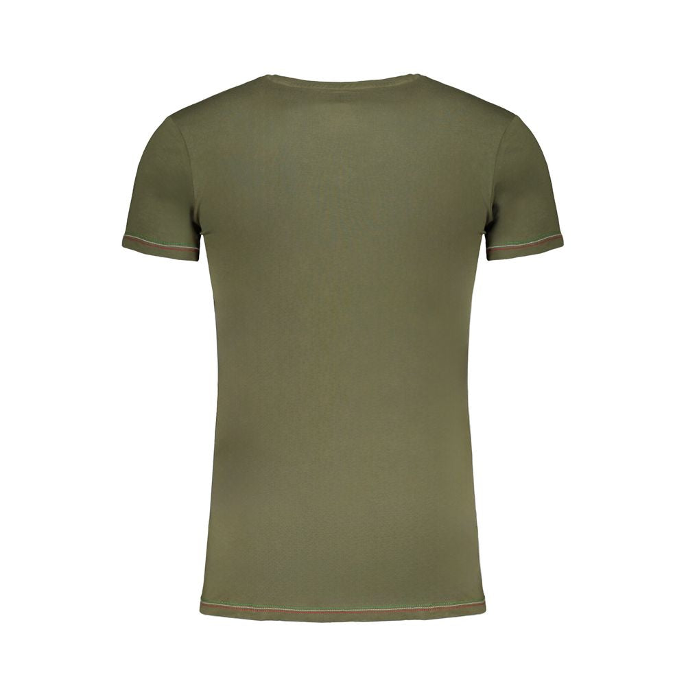 Aeronautica Militare Green Cotton T-Shirt Aeronautica Militare Dim Gray