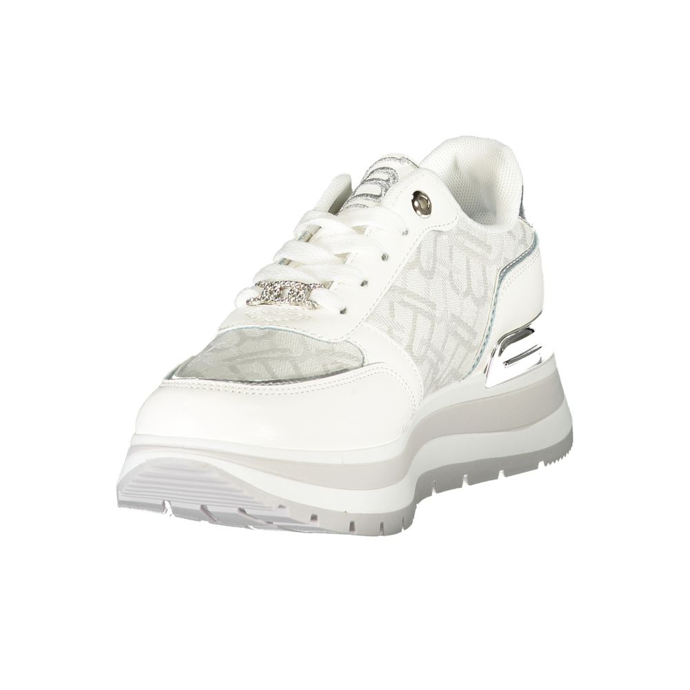 Laura Biagiotti White Polyester Women Sneaker Laura Biagiotti Light Gray