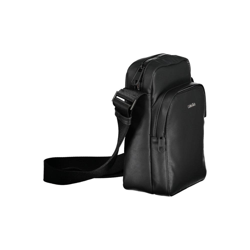 Calvin Klein Black Polyester Men Shoulder Bag Calvin Klein Dark Slate Gray