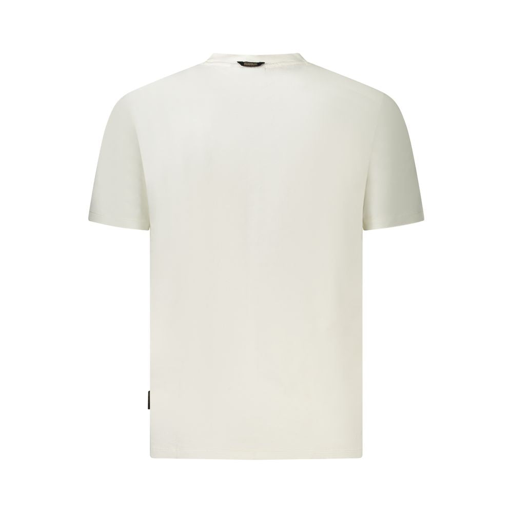 Napapijri White Cotton Men T-Shirt