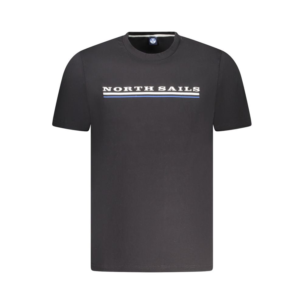 North Sails Black Cotton Men T-Shirt North Sails Dark Slate Gray