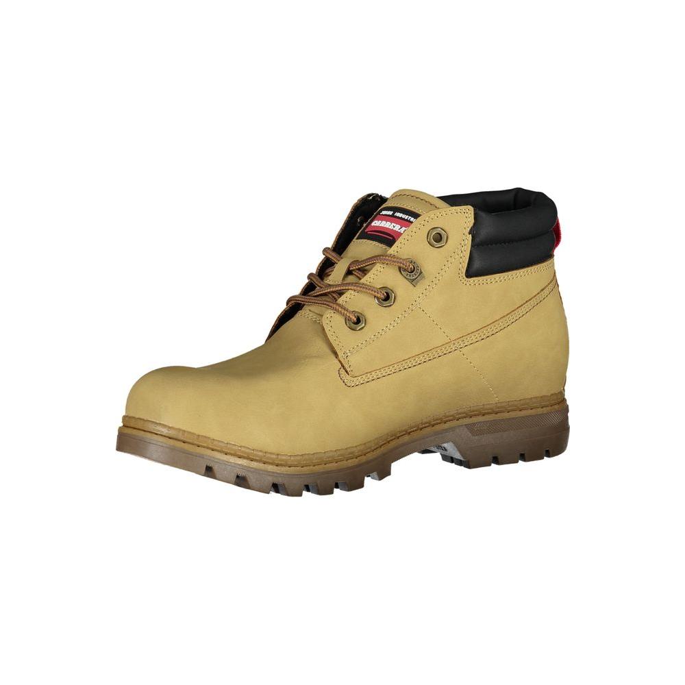 Carrera Beige Lace-Up Boots with Contrast Details Carrera Dark Khaki