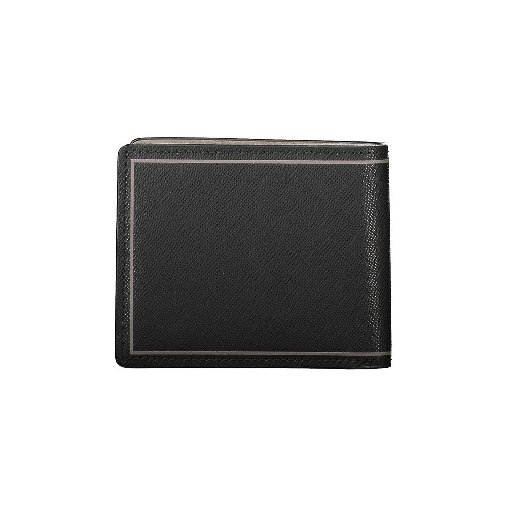 Tommy Hilfiger Black Leather Double Card Wallet Tommy Hilfiger Dark Slate Gray