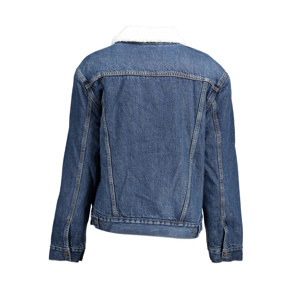 Levi's Blue Cotton Jackets & Coat